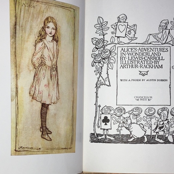 Alice's Adventures in Wonderland Illustrated Book rare vintage 1986 reprint - Picture 5 of 16